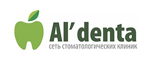 Логотип стоматологической клиники альдента 